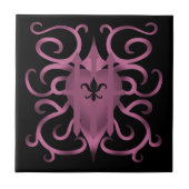 Dekoratives Herz Fliese (Vorderseite)