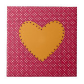 Dekoratives Herz Fliese (Vorderseite)