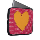 Dekoratives Herz Laptopschutzhülle (Vorne Rechts)