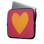 Dekoratives Herz Laptopschutzhülle (Vorderseite Links)