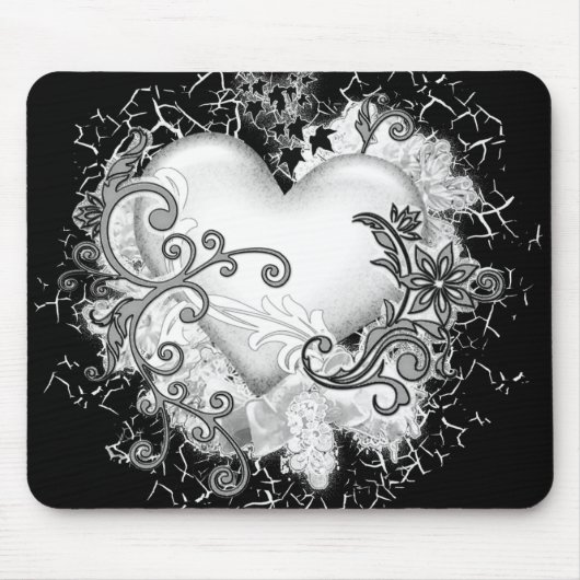 Dekoratives Herz Mousepad (Vorne)