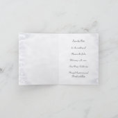 Dekoratives Herz (personalisierbar) Hochzeit Feiertagskarte (Innenseite)