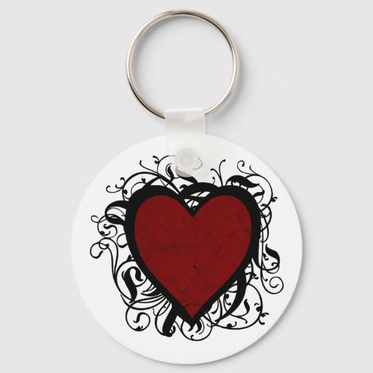 Dekoratives Herz Schlüsselanhänger (Vorderseite)