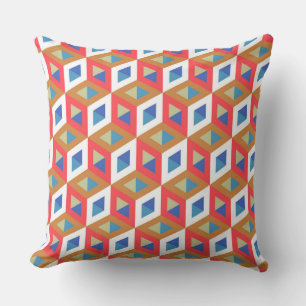 Dekoratives Hexagons-Mosaikmuster #3 Kissen