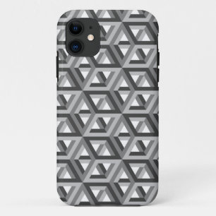 Dekoratives Hexagons-Mosaikmuster #6 iPhone 11 Hülle
