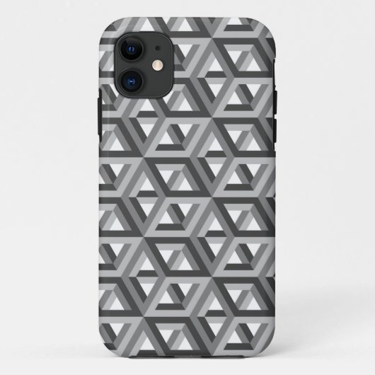 Dekoratives Hexagons-Mosaikmuster #6 Case-Mate iPhone Hülle (Rückseite)