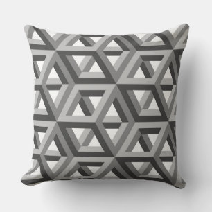 Dekoratives Hexagons-Mosaikmuster #8 Kissen