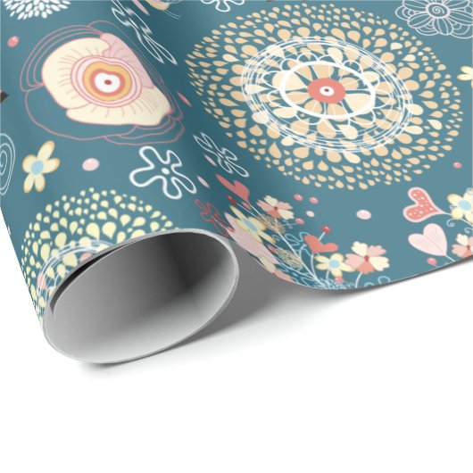 Dekoratives Hirschmuster Geschenkpapier (Rolleneckpunkt)