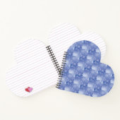 Dekoratives Holiday Snowflake Heart Shape Notebook Notizblock (Innenseite)