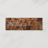 Dekoratives Holzdesign Mini-Visitenkarte Mini Visitenkarte (Rückseite)