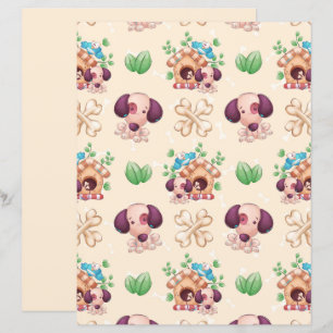 Dekoratives Hundepapierpapier