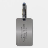 Dekoratives Imitat-Metallkundenspezifischer Gepäckanhänger (Rückseite vertikal)