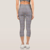 Dekoratives Karo Capri Leggings (Rückseite)