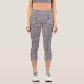 Dekoratives Karo Capri Leggings (Vorderseite)