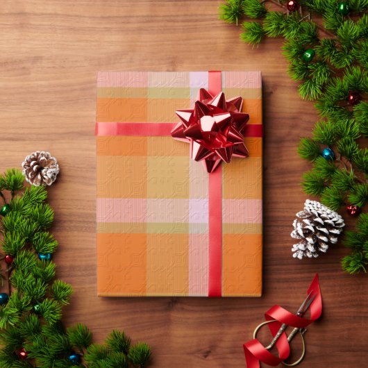 Dekoratives Karo Geschenkpapier (Feiertagsgeschenk)