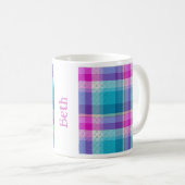 Dekoratives Karo Kaffeetasse (VorderseiteRechts)