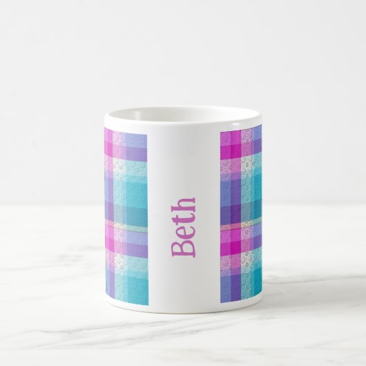 Dekoratives Karo Kaffeetasse (Mittel)