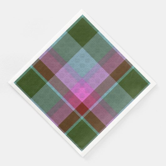 Dekoratives Karo Serviette (Ecke)