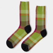 Dekoratives Karo Socken (Linkes Detail)