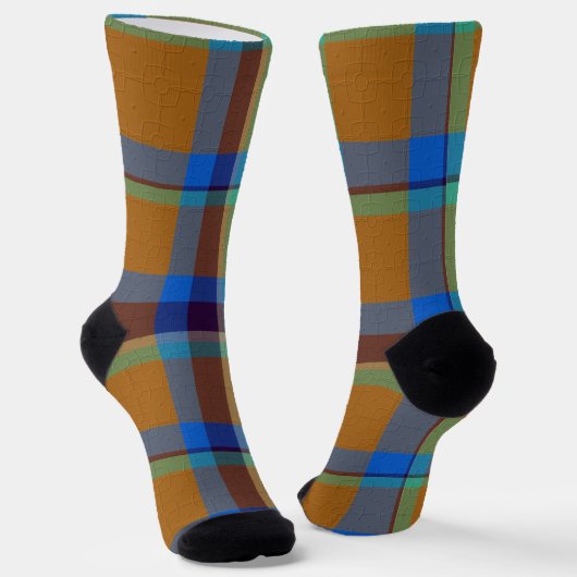 Dekoratives Karo Socken (Gewinkelt)