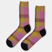 Dekoratives Karo Socken (Linkes Detail)