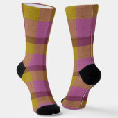 Dekoratives Karo Socken (Gewinkelt)