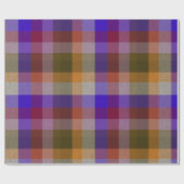 Dekoratives Karomuster Geschenkpapier (Flach)