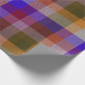 Dekoratives Karomuster Geschenkpapier (Ecke)