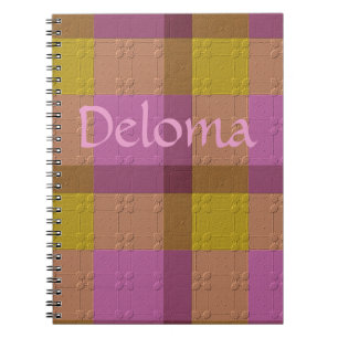 Dekoratives Karomuster Notizblock