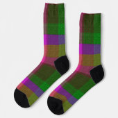 Dekoratives Karomuster Socken (Linkes Detail)