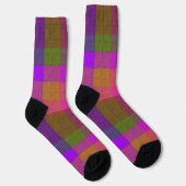 Dekoratives Karomuster Socken (Rechts)