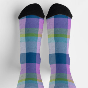 Dekoratives Karomuster Socken