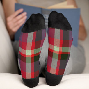 Dekoratives Karomuster Socken