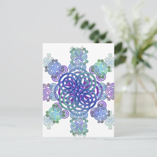Dekoratives keltisches Design. Postkarte (Stehend Vorderseite)