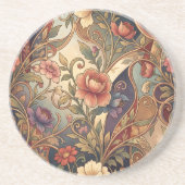 Dekoratives Kimono-Blumenmuster Getränkeuntersetzer (Vorne)