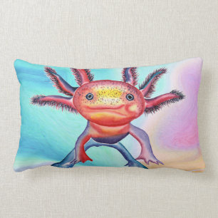 Dekoratives Kissen des unverschämten Axolotl