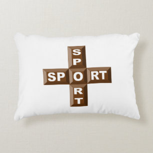 Dekoratives Kissen für Kinder SCHOKOLADE SPORT