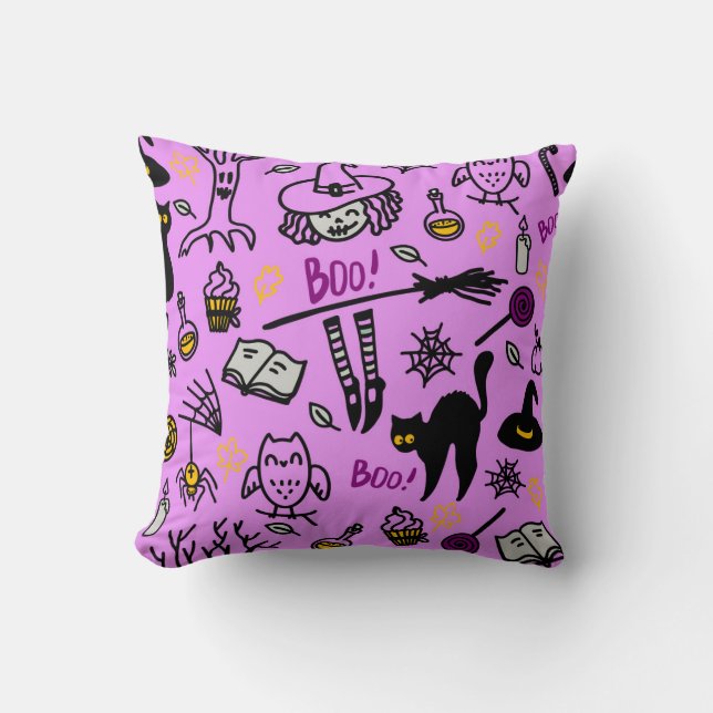 Dekoratives Kissen mit modernem minimalistischem D (Vorderseite)