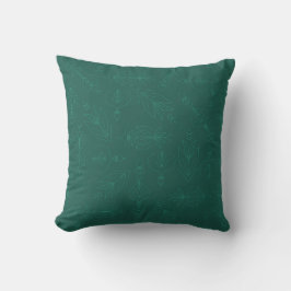 Dekoratives Kissen mit zarten Designs