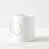 Dekoratives kreisförmiges Kaffeetassendesign | Mod Kaffeetasse (Vorderseite Links)