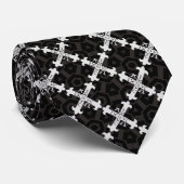 Dekoratives Kreuz mit Alpha und Omega-Krawatte Krawatte (Gerollt)