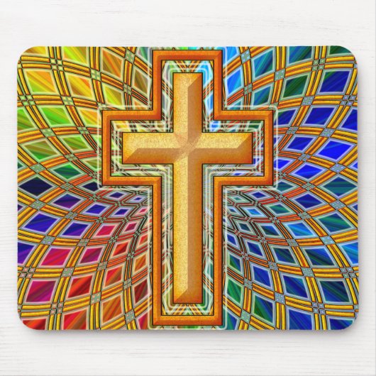 DEKORATIVES KREUZ MOUSEPAD (Vorne)