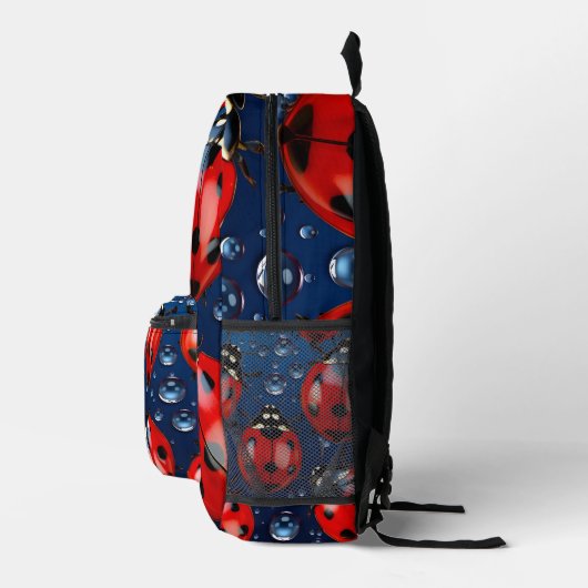 Dekoratives Ladybug-Muster Bedruckter Rucksack (Rechts)