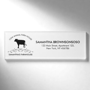 Dekoratives landwirtschaftliches Erbe Klassische Namenschild