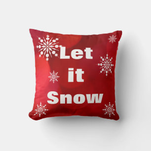 Dekoratives Lass-es-Schnee Kristall-Schneeflocke W Kissen