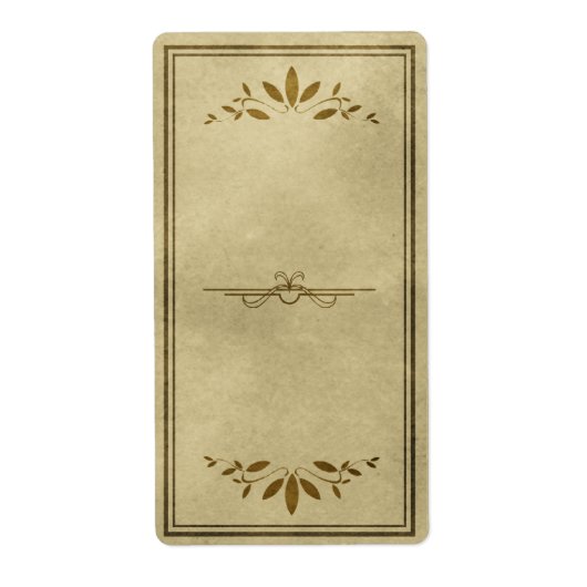 Dekoratives leaf-Apothekenlabel (Vorne)