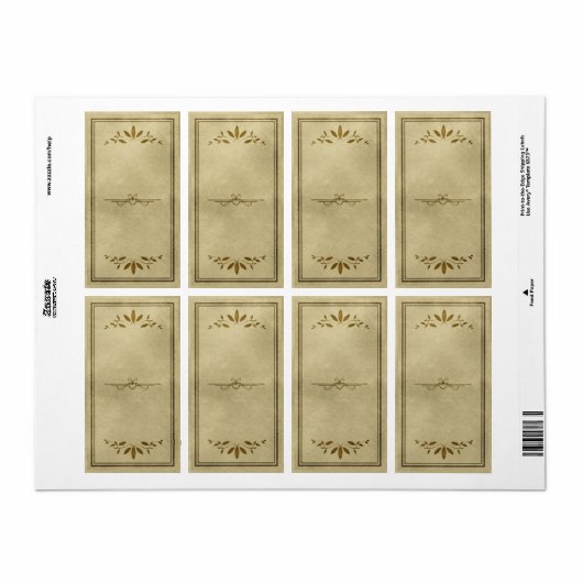 Dekoratives leaf-Apothekenlabel (Vorne)