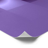 Dekoratives Lila Fraktal Poster (Ecke)