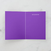 Dekoratives Lila Metall-1-Foto-Collage Rente Karte (Innenseite)