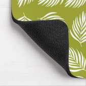 Dekoratives Limettengrün-Blattmuster Mousepad (Ecke)